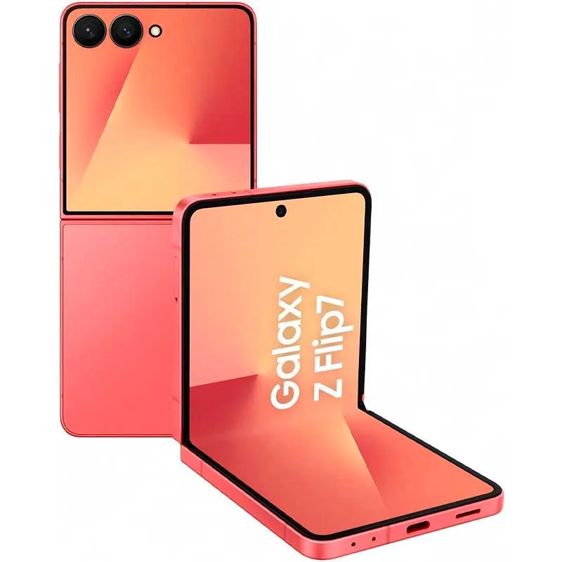 Смартфон Samsung Galaxy Z Flip 7 12/512 ГБ, коралловый (Coralred)