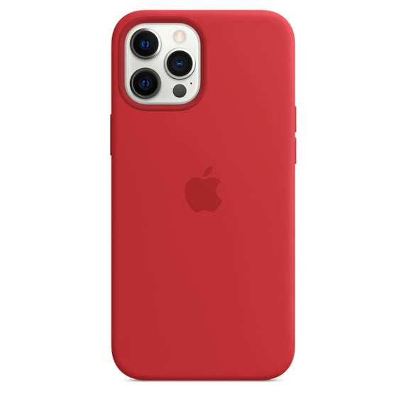 Чехол силиконовый MagSafe iPhone 12 Pro Max, красный