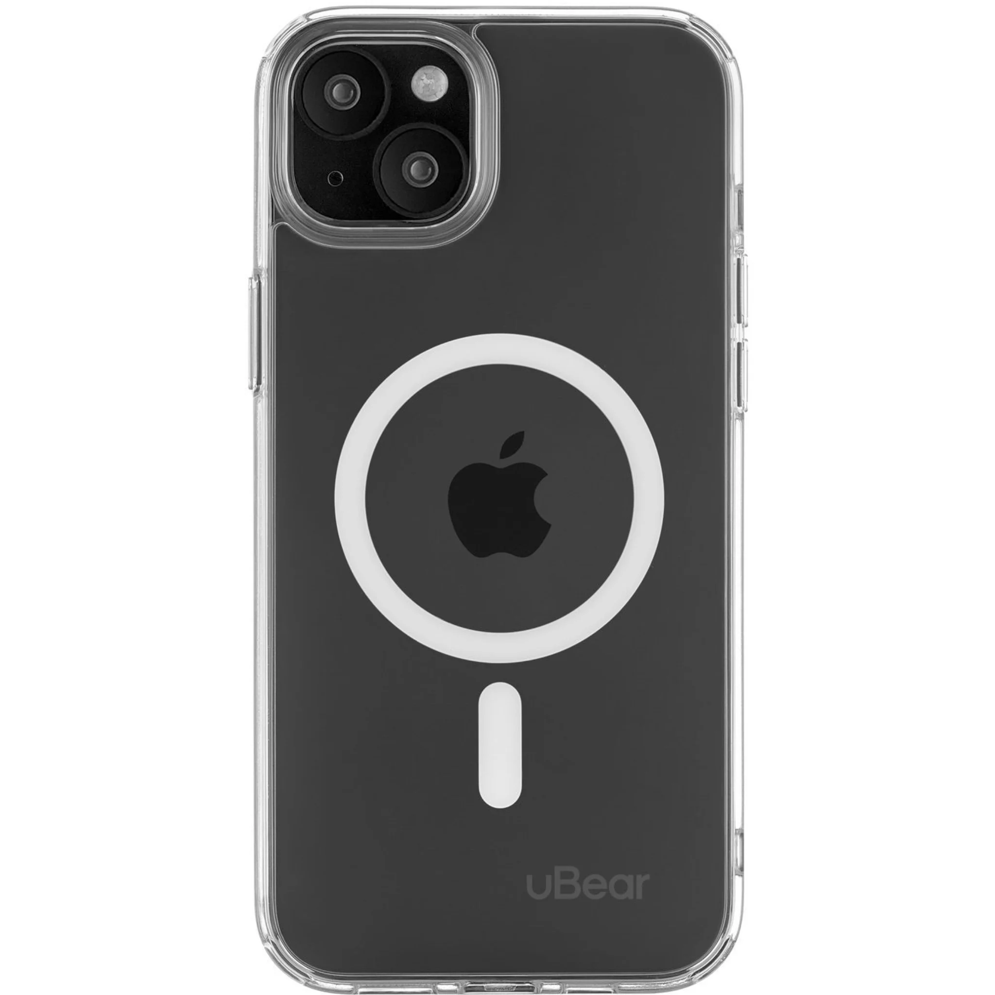 Чехол защитный uBear Real Mag Case, iPhone 15 Plus MagSafe, прозрачный